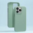 Husa iPhone 14 Plus Devia Silicon Nature Series Light Green