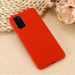 Samsung Galaxy S20 Case Lemontti Silicon Silky Red