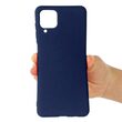 Case Samsung Galaxy A12 Lemontti Silicon Silky Navy