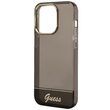 Husa iPhone 14 Pro Guess Camera Outline Translucent Negru