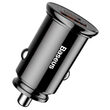 Incarcator Auto USB si Type-C Baseus Dual Port 30W Black