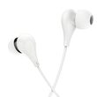Casti In-Ear Borofone BM24 Milo cu microfon, Jack 3.5mm, Alb