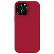 iPhone 13 Pro Case Lemontti Liquid Silicon Dark Red