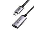 Ugreen Adapter USB Type-C (T) to 1 x HDMI (M) (3840 x 2160) at 60 Hz, gold connectors, Black