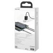 Cable Type-C to MicroUSB+Lightning+Type-C Baseus 3 in 1 PD 20W Black 1.5m