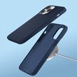Husa iPhone 14 Devia Nature Series Silicone Magnetic Navy Blue