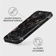 Husa iPhone 14 Plus Burga Dual Layer Rose Gold Marble