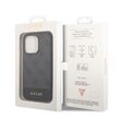 iPhone 14 Pro Max Case Guess 4G Stripe Metal Logo Grey