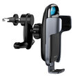 Baseus Auto Milky Way support with Wireless Charger Black (ventilation attachment)