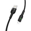 Borofone BU17 Starlight USB to Lightning cable, 1.2m, Black