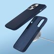 iPhone 14 Pro case Devia Nature Series Silicone Magnetic Navy Blue