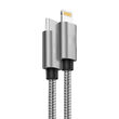 MFI Lightning to Type-C Cable Lemontti Quick Charge Gray