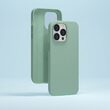 Case iPhone 14 Pro Max Devia Nature Series Silicone Magnetic Light Green