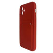 Husa iPhone 12 / 12 Pro Lemontti Silicon Card Red