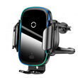 Suport Baseus Auto Light Electric cu Wireless Charger Black