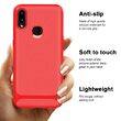 Husa Samsung Galaxy A20 / A30 Lemontti Carbon Fiber Texture Shockproof Red