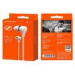 Casti In-Ear Borofone BM24 Milo cu microfon, Jack 3.5mm, Alb