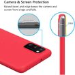 Samsung Galaxy A21s Case Lemontti Silicon Silky Red