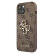 Husa iPhone 13 Guess PU 4G Metal Logo Maro
