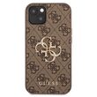 Husa iPhone 13 Guess PU 4G Metal Logo Maro