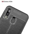 Samsung Galaxy A20e case Lemontti Litchi Black