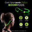 Boompods Sportpods Vision Green headphones (in-ear, bluetooth, illuminating head band, sweat resistant)