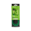 Cablu MicroUSB & Lightning MFI Boompods Duo Green (1m, impletitura textila)