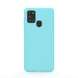 Case Samsung Galaxy A21s Lemontti Liquid Silicone Tiffany Blue