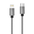 MFI Lightning to Type-C Cable Lemontti Quick Charge Gray
