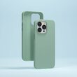 iPhone 14 Pro Case Devia Silicon Nature Series Light Green