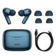 Casti TWS Wireless Baseus Simu S2 Bluetooth 5.0 Blue(in-ear)