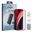 Folie iPhone 12 Pro Max Eiger Sticla Curbata 3D Clear Black