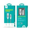 Cablu MicroUSB Devia Gracious Rose Gold (1.5m, impletitura textila)