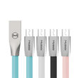 Cable MicroUSB Mcdodo Zn-Link Silver Pink (1.5m, 2.4A max)