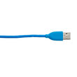 Cablu MicroUSB & Lightning MFI Boompods Duo Blue (1m, impletitura textila)