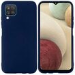 Case Samsung Galaxy A12 Lemontti Silicon Silky Navy
