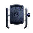 3MK Suport Telefon pentru Bicicleta, montare sigura, ajustabil, compatibil cu telefoane intre 60–90 mm, Negru