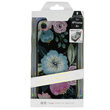 Carcasa Sticla iPhone XR Just Must Glass Diamond Print Flowers Black Background
