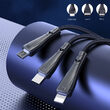 Cable 3 in 1 Lightning &amp; MicroUSB &amp; Type-C Mcdodo Mamba Series Black (max 3A, 1.2m)