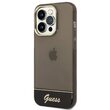Husa iPhone 14 Pro Max Guess Camera Outline Translucent Negru