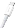 Cable USB to Type-C Fast Charging Baseus Superior Series White
