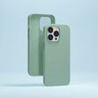 Husa iPhone 14 Devia Nature Series Silicone Magnetic Light Green
