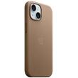 Apple Husa Originala FineWoven iPhone 15 Plus, MagSafe, Taupe