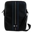 BMW Geanta Tableta 10 inch Carbon Blue Stripes Negru