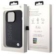 BMW Husa MagSafe Leather Hot Stamp iPhone 15 Pro Black