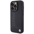 BMW Husa MagSafe Leather Hot Stamp iPhone 15 Pro Black