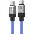 Baseus Cablu Type-C la Type-C CoolPlay Series Fast Charging, 100W, 1m, Albastru