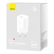 Baseus Incarcator Retea GaN5 Mini Fast Charger, USB-C, 30W, Alb