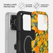 Burga Husa Dual Layer Magsafe Orange Lemonade iPhone 17 Pro Max