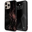 Husa iPhone 13 Pro Burga Dual Layer Rose Gold Marble